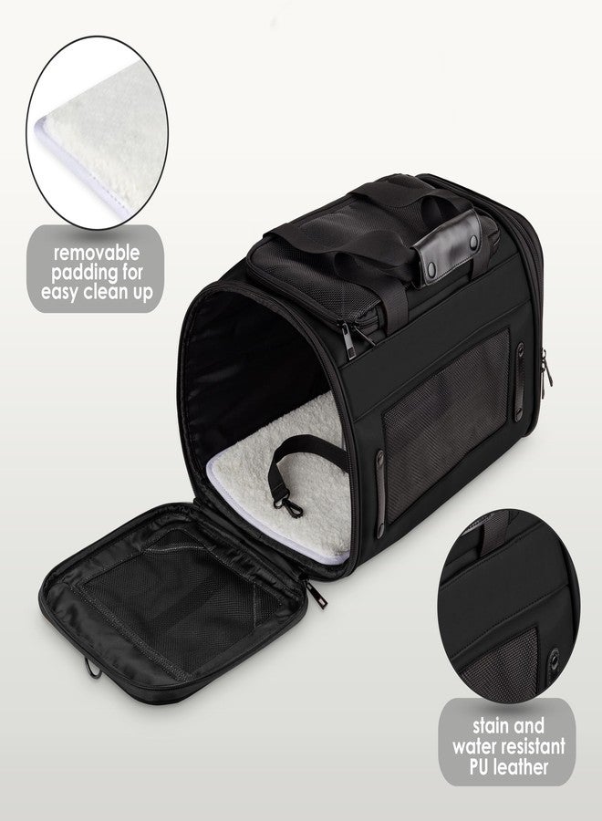 CITRUSY TSA Airline Approved PU Leather Luxury Pet Carrier - Size XS/S - for Small Dogs and Cats - Image 5